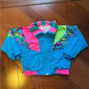 Super cute vintage west side kids windbreaker jacket